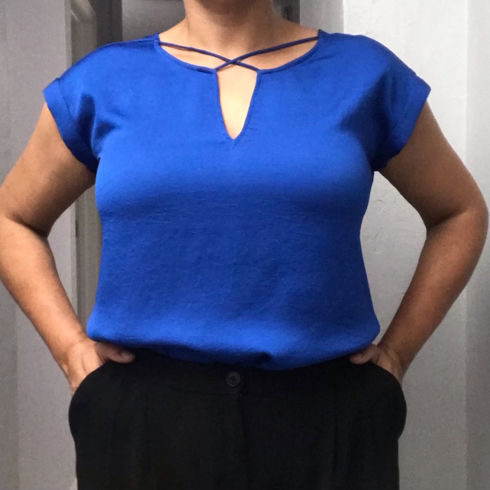 Express blue top size medium.